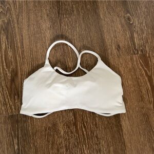 White strappy sports bra Women's White Intimate Top